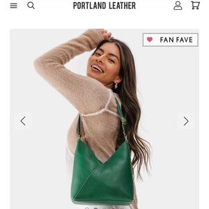 Portland Leather Emerald Shoulder Bag